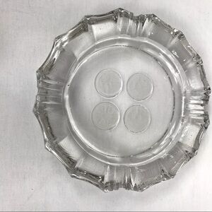 VNTG Fostoria Midcentury Coinglass Glass Ashtray